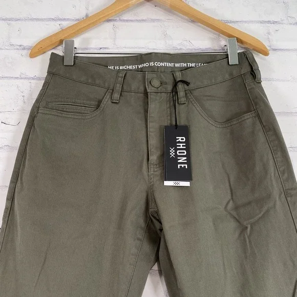 Rhone Pants Men's 28x33 Long Chino Everyday Twill Five Pocket Slim Bundle NWT - Picture 9 of 16